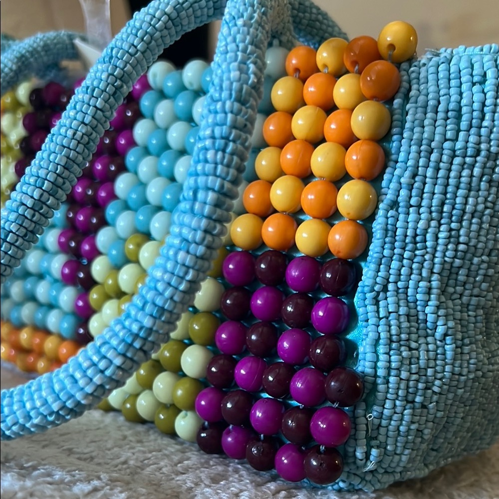 Colorful Beaded Women's Handbag - Picture 2 of 5